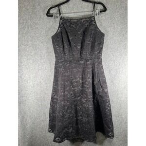 Calvin Klein Women's 10 Black Lace Sleeveless Cocktail Party Dress‎
